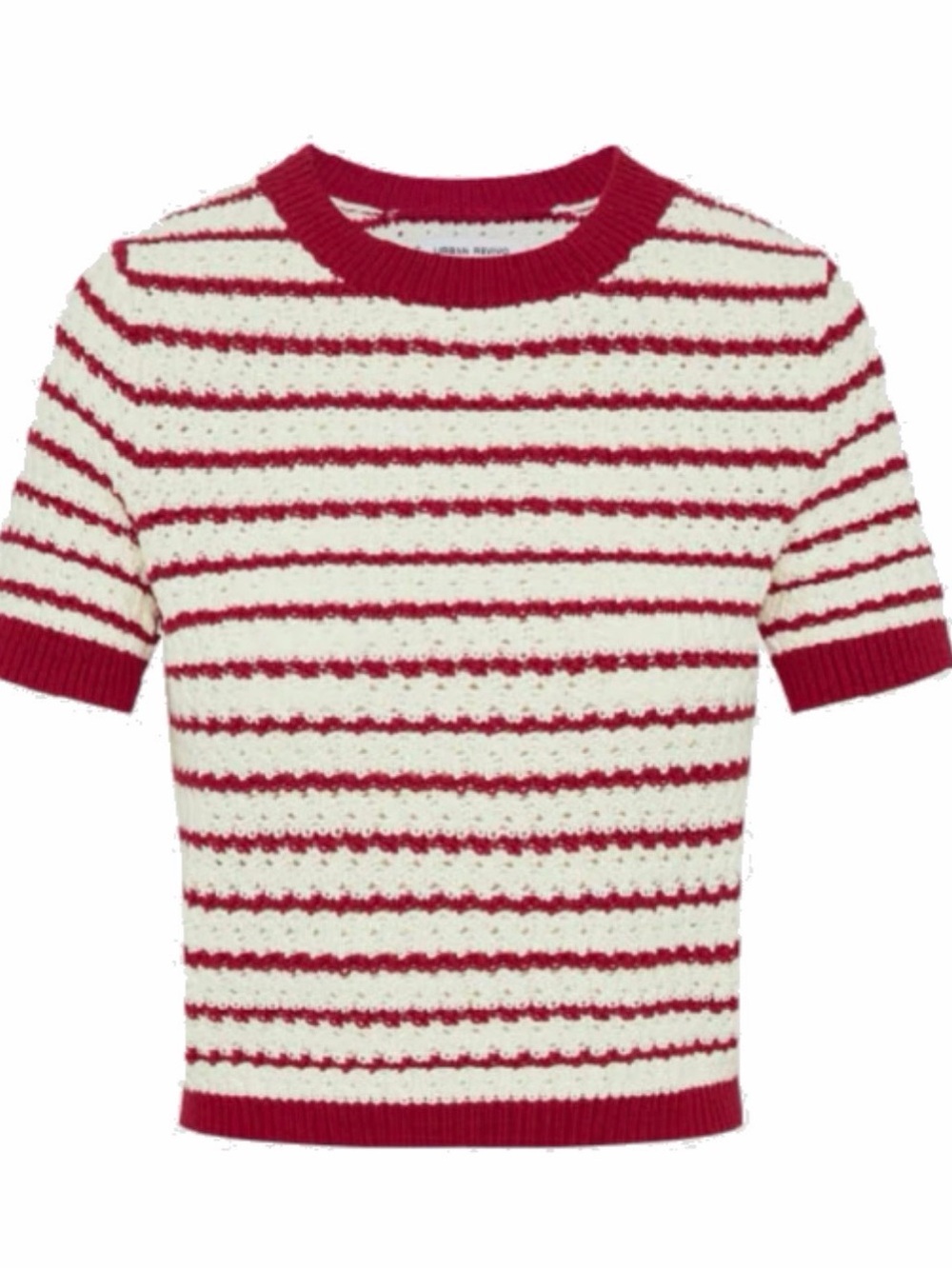 Urban Revivo Red & Cream Stripe Knit Top